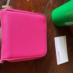 Pink Clutch Wristlet